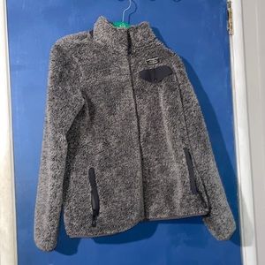 gray LL Bean jacket